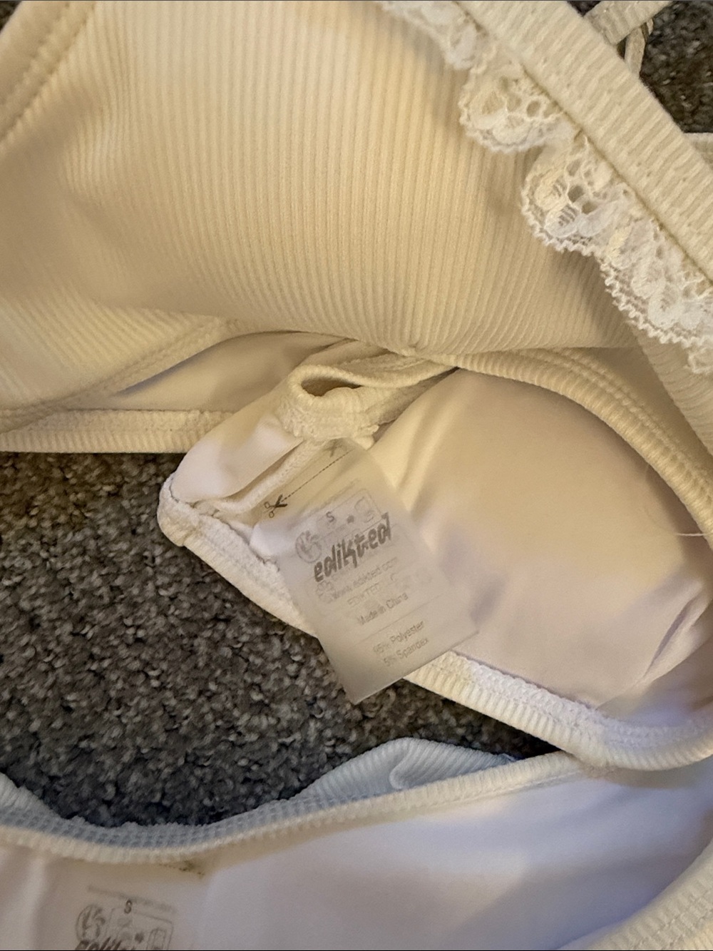 Edikted White Ruffle Bikini Set - Picture 6 of 7